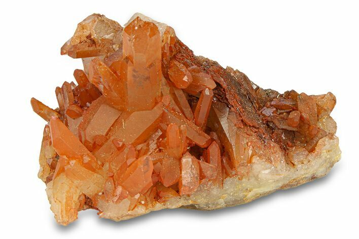 Tangerine Quartz Crystal Cluster - Brazil #289725